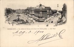 CPA Bordeaux alleys of Tourny and the course of July XXX