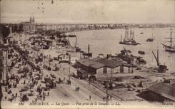 CPA Bordeaux quays Seen from of the customs