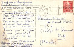 CPA Bordeaux the bridge on the Garonne