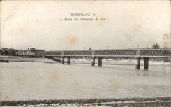 CPA Bordeaux the bridge of the railroad