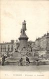 CPA Bordeaux Monument of Gambetta