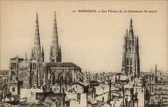 CPA Bordeaux arrows of the cathedral St Andre