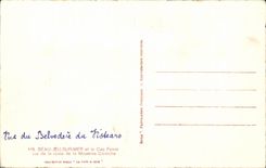 CPA Beaulieu on sea and the course Ferrat seen of the road of has average cornice