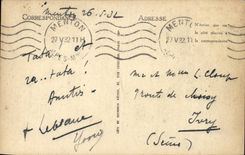 CPA Menton Italian Border red rocks