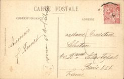 CPA Menton Bridge St Louis Free Italian Border