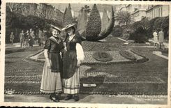 CPA Menton festivals of the lemon local Costumes Folklore