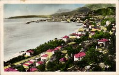 CPA Menton View of Caravan chin taken of the free Italian border