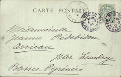 CPA Menton Seen from of the new road