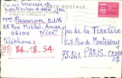 CPA Nizza Weg von Englisch und von Gaumen vom Mittelmeer