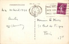 CPA Nizza Garten Albert das 1 Kasino des Piers