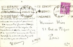 CPA Nice Beach of Ponchettes and quay of the United States