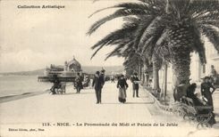 Nice CPA the walk of the South and palate of the pier