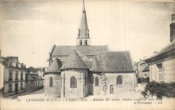 CPA Langeais L'eglise Absides 11eme cocher construit vers 1450 et transepts