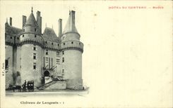 CPA Langeais Le chateau Hotel du chateaau Blois