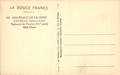 Langeais CPA Tapisserie des Flandres Mille fleurs