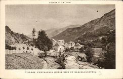 CPA Dorf von Entraunes zwischen Nizza und Barcelonnette