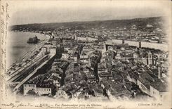 CPA Nice Panoramic View taken of the castle