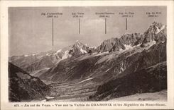 CPA With the collar of Voza Seen on the valley of Chamonix and the needles of Mont Blanc