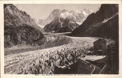 CPA Chamonix Mont Blanc Mer de glace Gare de Montenvers