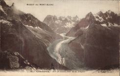 CPA Chamonix Mer de glace Vue de la Flegere