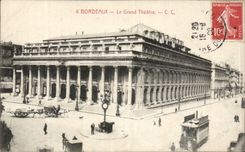 CPA Bordeaux the large theater