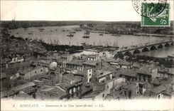 CPA Bordeaux Panorama of the Tower Saint Michel