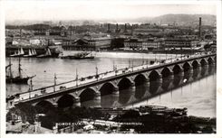 CPA Bordeaux the bridge Overall picture