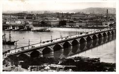 CPA Bordeaux the bridge Overall picture