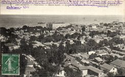 CPA Arcachon panorama Maree haute