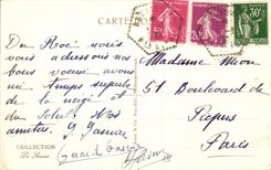 CPA Collar of Voza in winter Bellevue Needles of the South and of Bionnassay