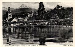 CPA Evian les Bains View and the lake leman