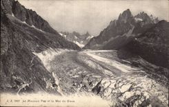 CPA Le mauvais pas et la mer de glace