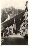 CPA Chamonix La place de l'eglise et le Brevent