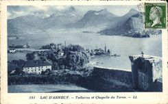 CPA Lake Annecy Talloires and vault of the strand