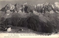 CPA Chamonix Plan Praz et la chaine des Aiguilles