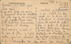 CPA Massif of the Mount Blanc the glacier of Let us work and Taconnaz