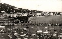 CPSM Cannes View taken of Sunset