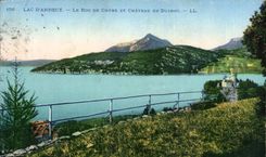 CPA Lake Annecy the rock of Expensive and castle of Duingt