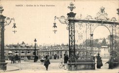 CPA Nancy GRilles de la place Stanislas