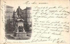 CPA Nancy Statue de Thiers