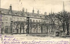 Nancy CPA Fontaines et grilles place de la carriere