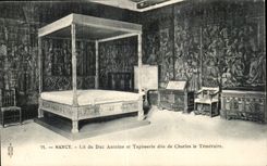 CPA Nancy Lit du duc Antoine et tapisserie dite de Charles le Temeraire