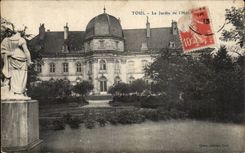 Toul CPA the garden of the hotel