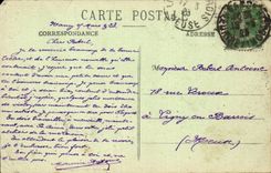 CPA Nancy Arc de triomphe Rue Here