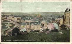 CPA Dieppe the casino and the beach seen of the old castle