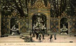 CPA Nancy la fontaine de Neptune