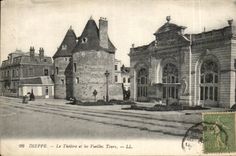 Dieppe CPA the theater and the old women towers