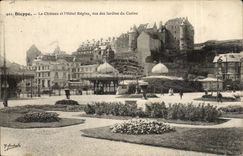 Dieppe CPA the castle and the Regina hotel seen of the gardens of the casino