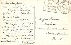 CPA Sens the cathedral and the door of Brace