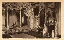 CPA Potsdam Schloss Sanssouci Konzerzimmer Friedrich of Grossen
